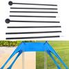 2Pcs Adjustable Length Outdoor Awning Support Poles Beach Tents Replacement Poles Shelter Canopy Rod Easy To Use