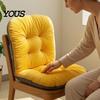 Seat Cushion with Ties Chair Back Support, Cozy Plush Dining Pad Straps Ties, Soft Warm for Office Chairs Ergonomic