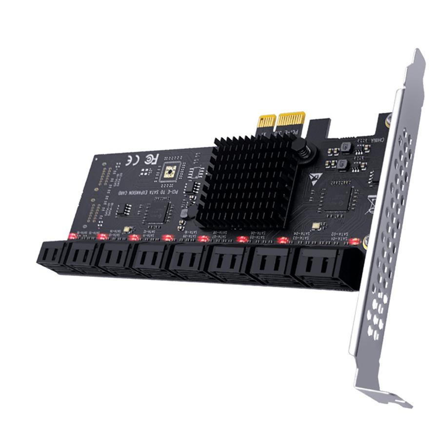 For Chia Mining 16 Ports SATA 3.0 6Gb To PCI Express Controller Card