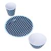 3 Piece Set of Salad Tableware Fruit Snack Plate Bowl and Cup Set Salad Tableware