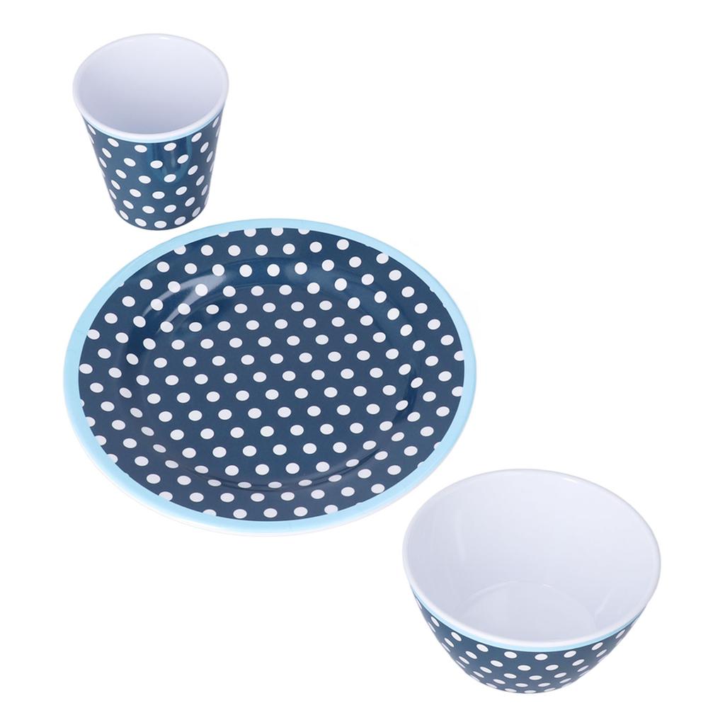 3 Piece Set of Salad Tableware Fruit Snack Plate Bowl and Cup Set Salad Tableware
