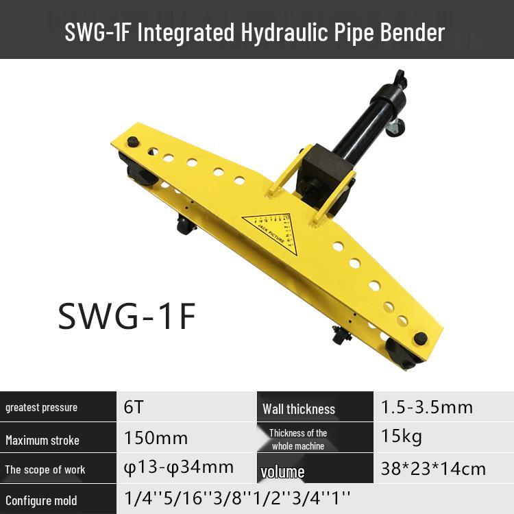 Electric Hydraulic Pipe Bending Machine for 1-4 inch Seamless, Galvanized, Steel & Split Pipes (Manual SWG)