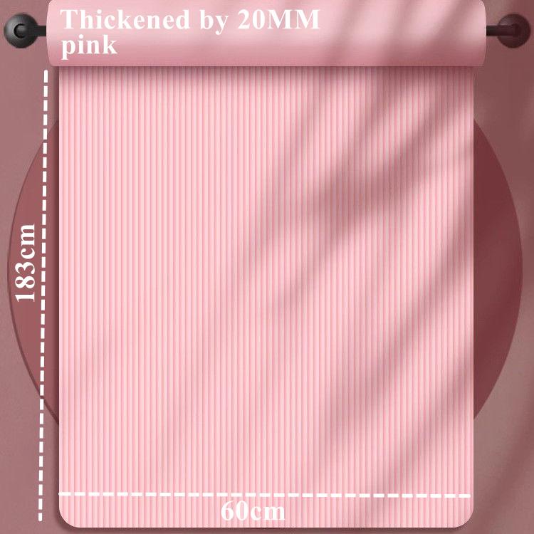 20Mm Thick 183X60Cm Yoga Mats Anti-Slip Sport Fitness Mat Blanket For Exercise Yoga And Pilates Gymnastics Mat Fitness Equipment