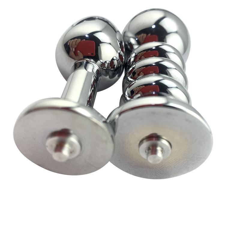 Metal Alloy Regular Thread Small Size Sets of Buttons Electric Shock Butt Plug Adult Sex Product Toys