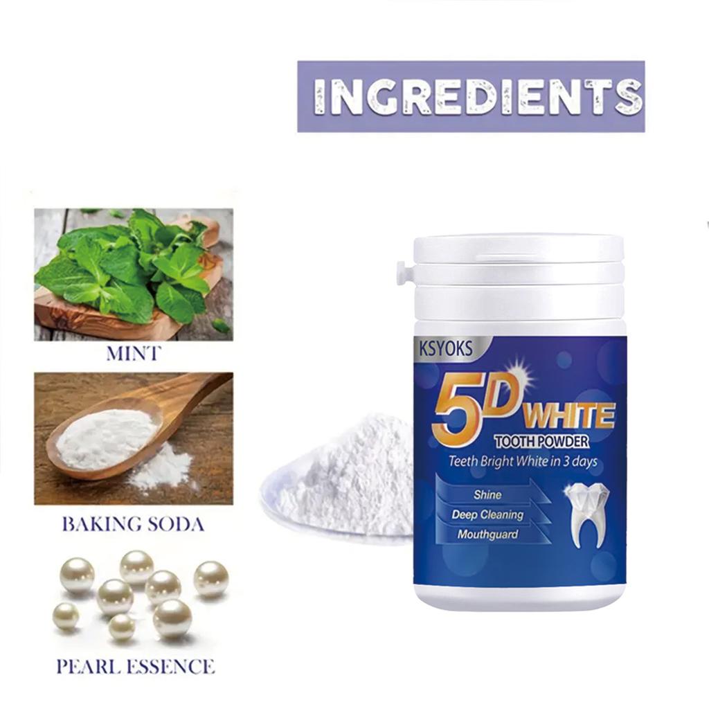 Whitening Teeth Powder Can Make Teeth White and Shiny Like Jade Within 3 Days