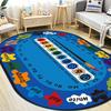 Cartoon Roadway Velvet Rug: Durable, Dirt-resistant Play Mat for Kids