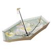 New Flat 60% Fold Pocket Umbrella, Sun Card Umbrella, Gold Glue Sun Protection and Anti-parasol, Small Fresh Umbrella, Women's Folding Umbrella.
