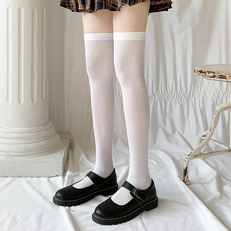Jk Japanese Velvet Knee Socks, Student Thigh Socks Medium High Socks Plus Stockings Spring And Autumn Women'S High Socks