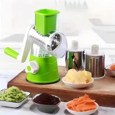 Manual Vegetable Slicer Rotary Manual Rotary Vegetable Slicer Round Food Shredder  Household