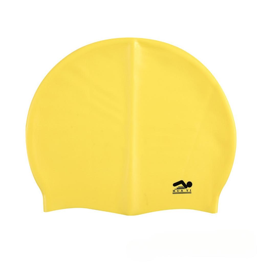 Silicone Elastic Swimming Cap Waterproof Swim Hat For Men Women Adult Long Hair Pool Caps Protect Ears Swimming Equipment