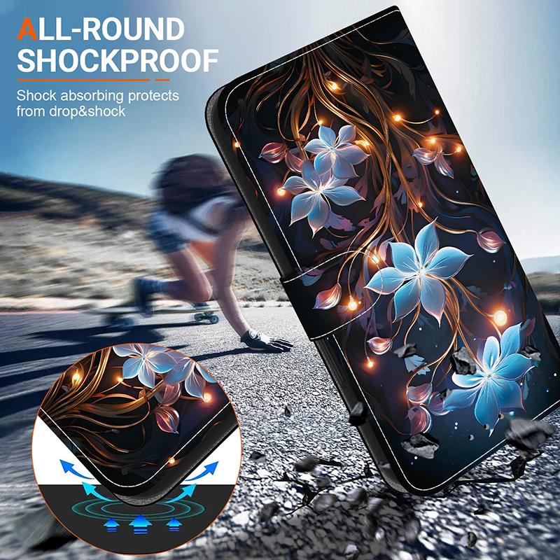 Luxury Flip Leather Wallet Case For Infinix Hot 12 20 30 PLAY 12i 20i 20S 30i 12 Pro Magnetic Wallet Stand Phones Cover