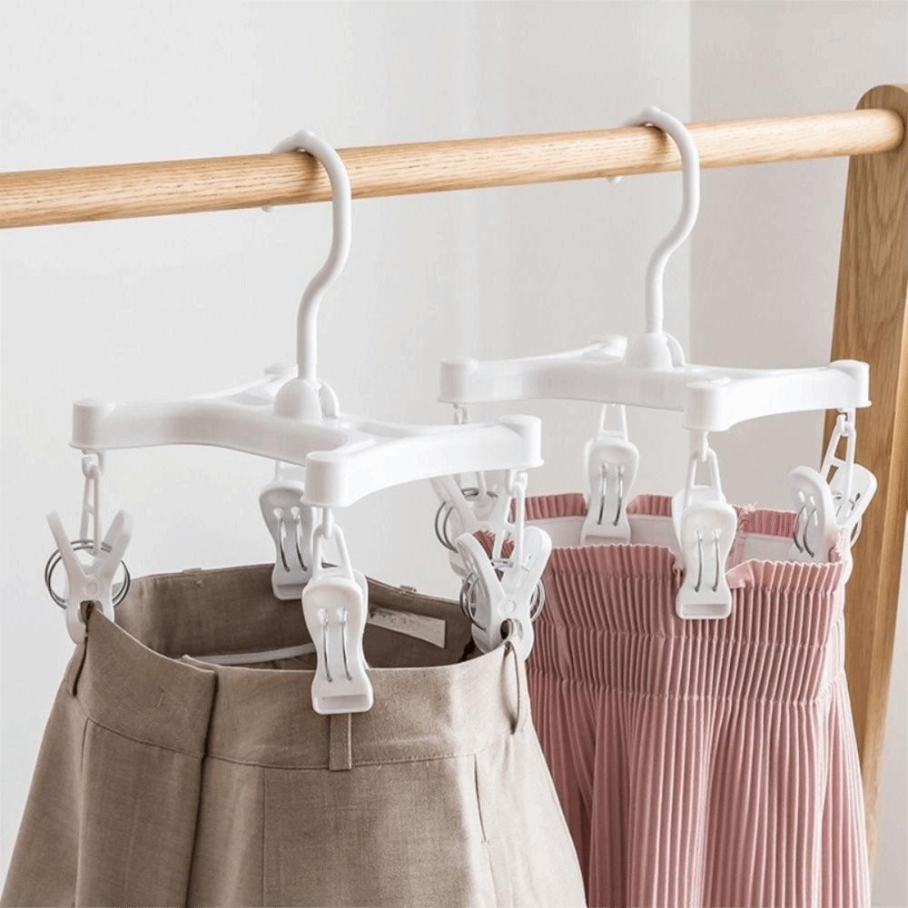 360° Rotatable Underwear Drying Rack Efficient Pants Hanger H Shaped Trouser Hanger  Skirts