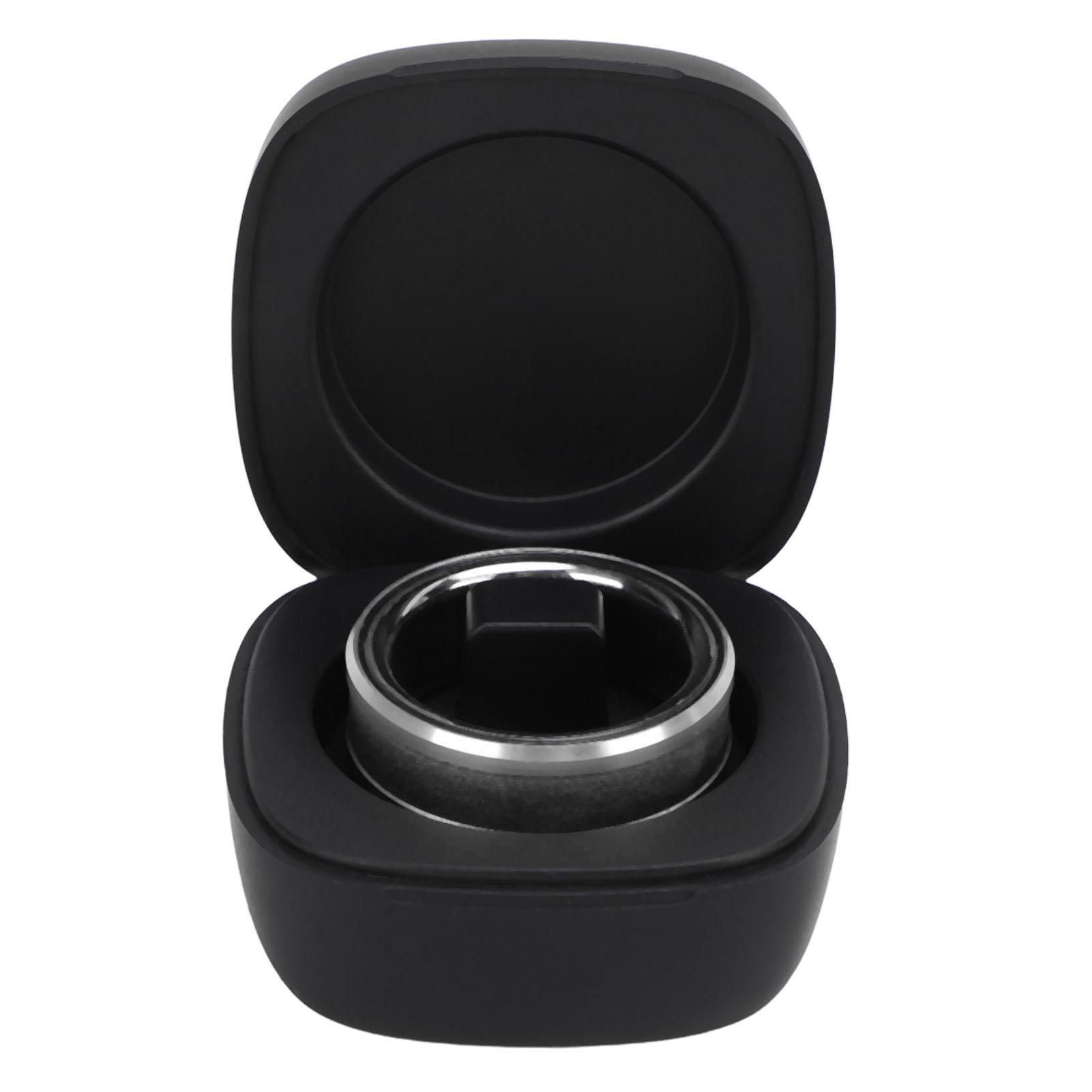 

Smart Health Ring Bluetooth Connection IP68 Waterproof Step Counter Fitness Tracker Ring with Charging Case for Women Size 10 ID 19.8m /0.78in срібний