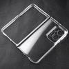 Transparent Case For OPPO Find N5 N3 Flip N2 Flip N3Flip N2Flip 5G Back Ring Holder Bracket Phone Cover Hard PC Shockproof Shell