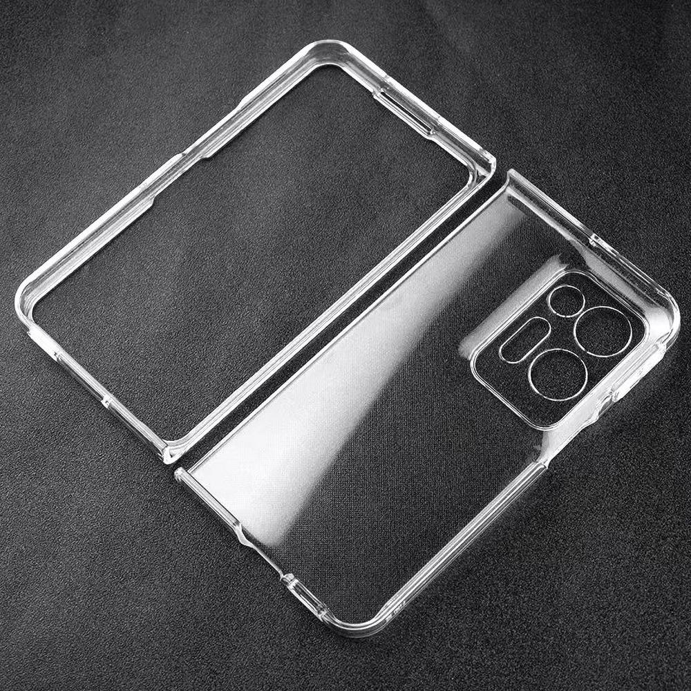 Transparent Case For OPPO Find N5 N3 Flip N2 Flip N3Flip N2Flip 5G Back Ring Holder Bracket Phone Cover Hard PC Shockproof Shell