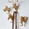 Wall Hanging Hook Vintage Deer Head Animal For Hanging Clothes Hat Scarf Key Deer Horns Hanger Rack Wall Decoration