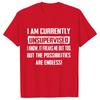 Herren Lustige T-Shirts Ich bin derzeit unbeaufsichtigt T-Shirt Urkomisch Lustiger Spruch Geschenk für Ihn Geburtstag Herren Lustiges T-Shirt Tops
