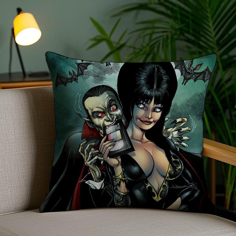 E-Elviras Mistress Dark Cushion Cover Soft Short Plush Double-Sided Printing Home Decor Machine Washable Pillow Case Gift