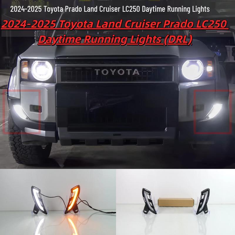2024-2025 Toyota Prado Land Cruiser LC250 Передній бампер Денні ходові вогні та протитуманні фари