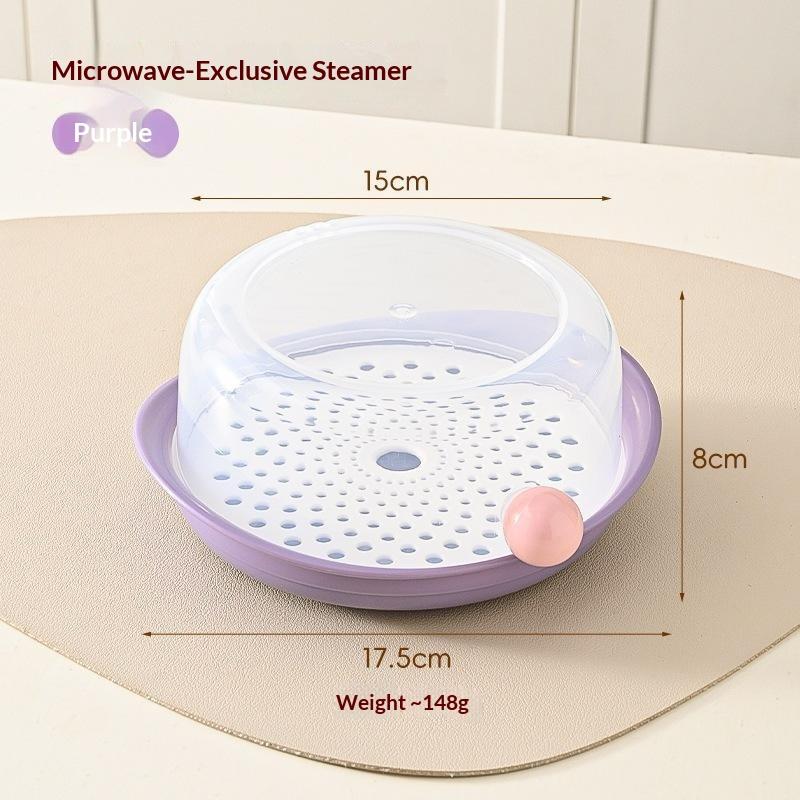Microwave Oven Special Box Heated Soup Pot Rice Steamed Hot Steamed Buns With Lid Eco-Friendly Food Grade Kitchen Tool