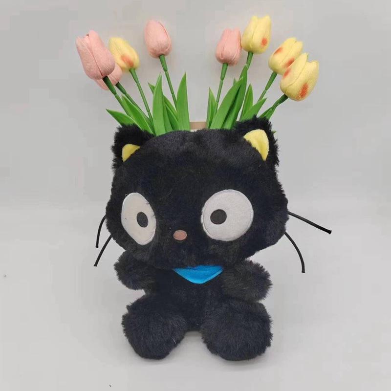 Black Cat Chococat Plush-Sanrio Chocolate Cat Plush Doll Toy
