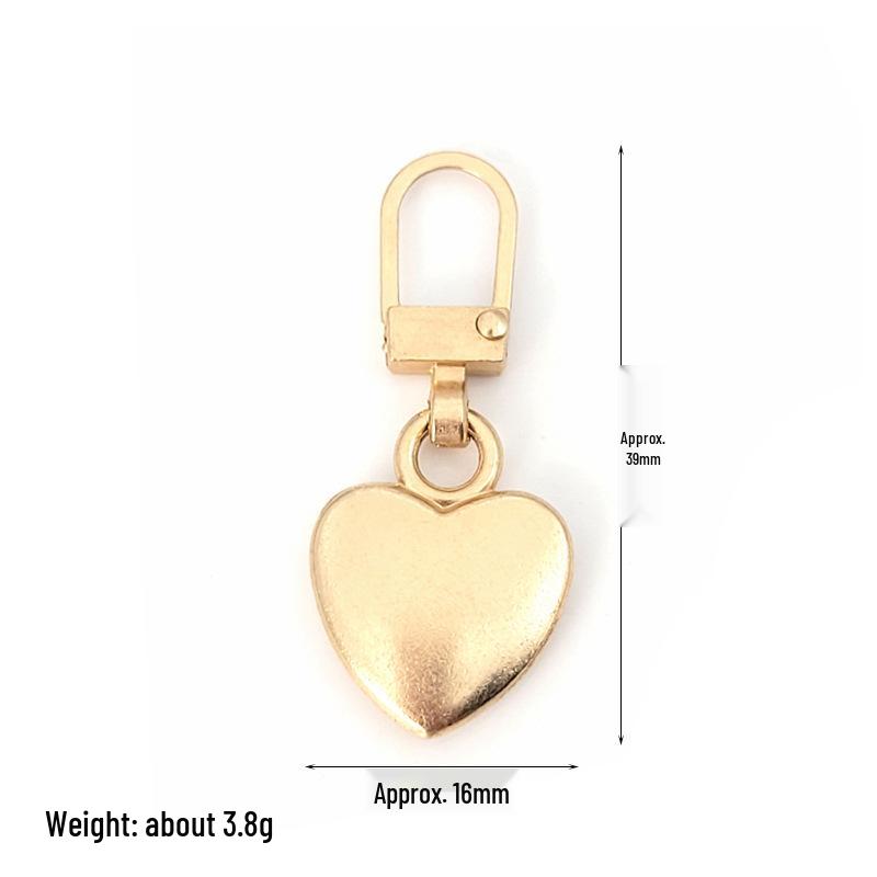 Detachable Metal Zipper Pull Tab Accessory for Bags, Shoes, and Clothes Repair