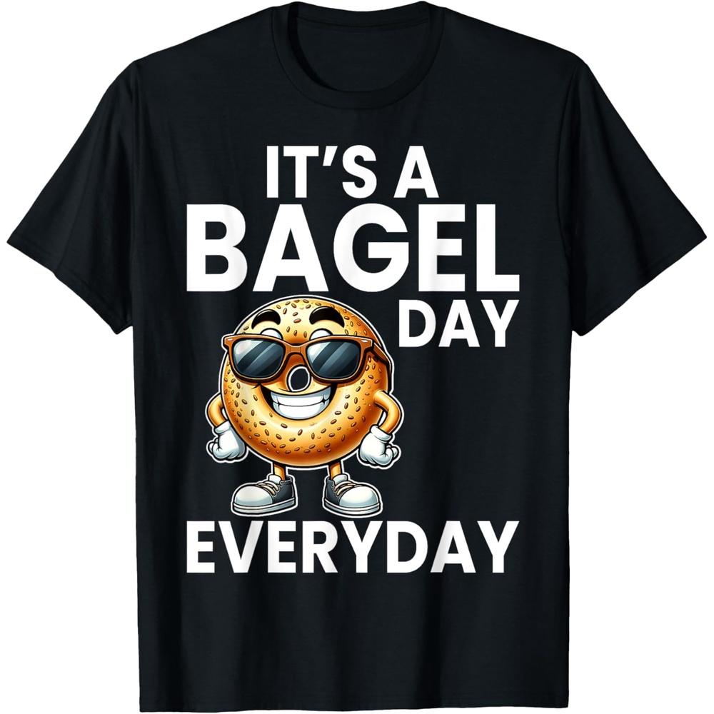 Bagel Lover Men Women Boys Girls Gifts - It s a Bagel Day Everyday Cotton Men T Shirt XS