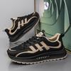 Casual men's shoes spring new trend casual sports shoes men's thick sole feeling work running shoes men