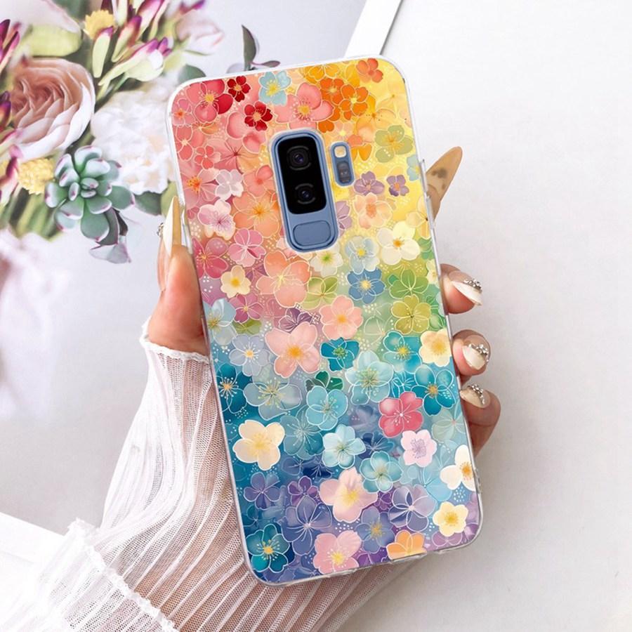 For Samsung Galaxy S9+ Case Soft Silicone Protective transparent Fashion Phone Case For SamsungS9 S 9 Plus Clear Cover Coque