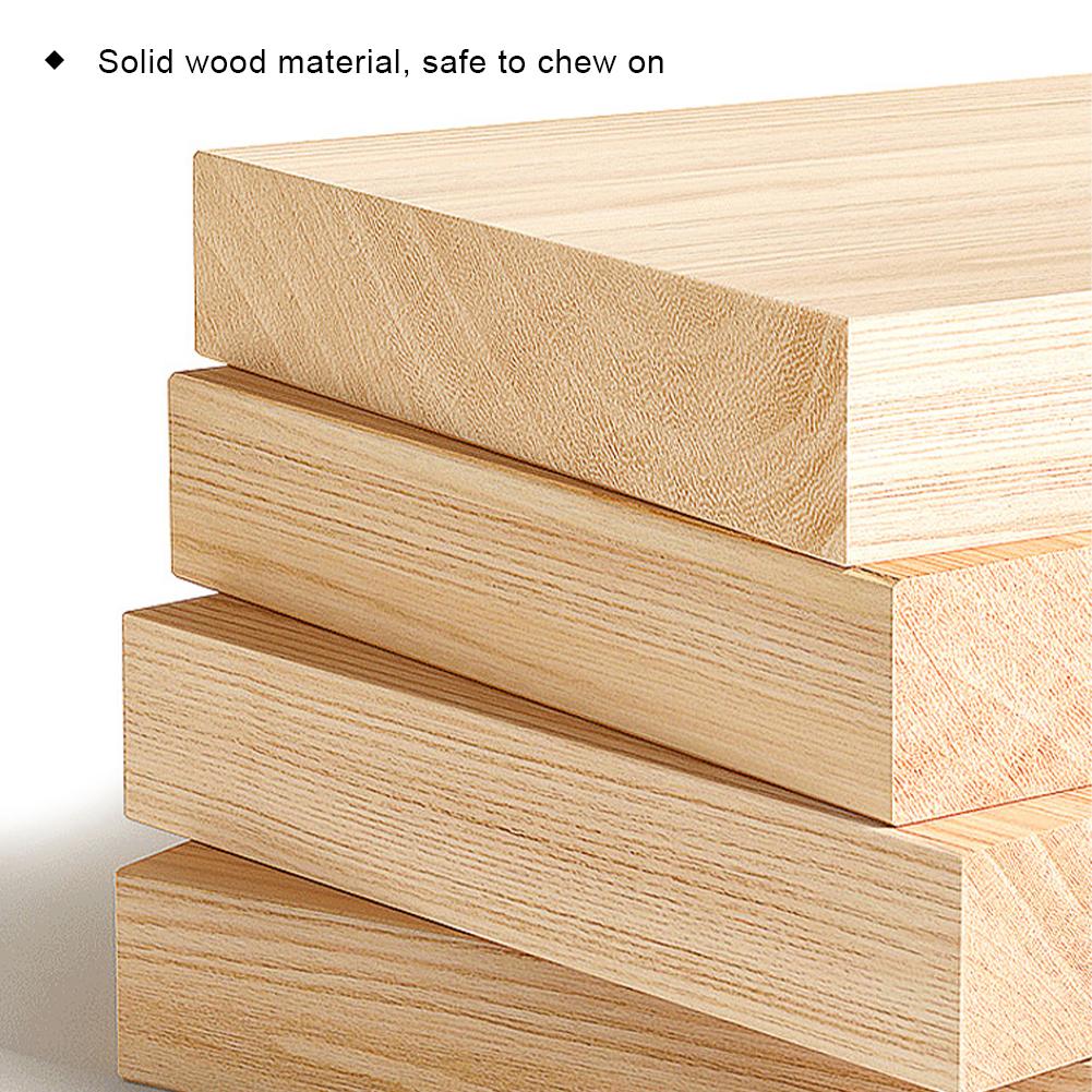 Parrot Chewing Toys Natural Wooden Parrots Block Cork Puzzle Toy Hanging Small Birds Playing Tearing Toy Bird Accessories