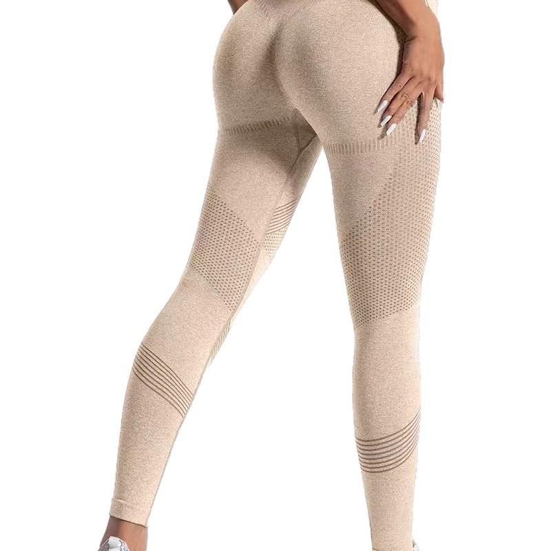 TY High-Waisted Seamless Yoga Pants - Butt-Lifting, Tight, High-Elastic Fitness Leggings