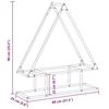 VidaXL Portant de bois chauffage anthracite 80x25x90 cm, support à bûches de cheminée, support à bûches, support à bûches 864317