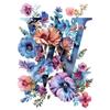 Flower Alphabet Wall Art Wreath Letters Canvas Painting Fashion Modern Aesthetic Poster Wall Pictures Home Decor For Living Room