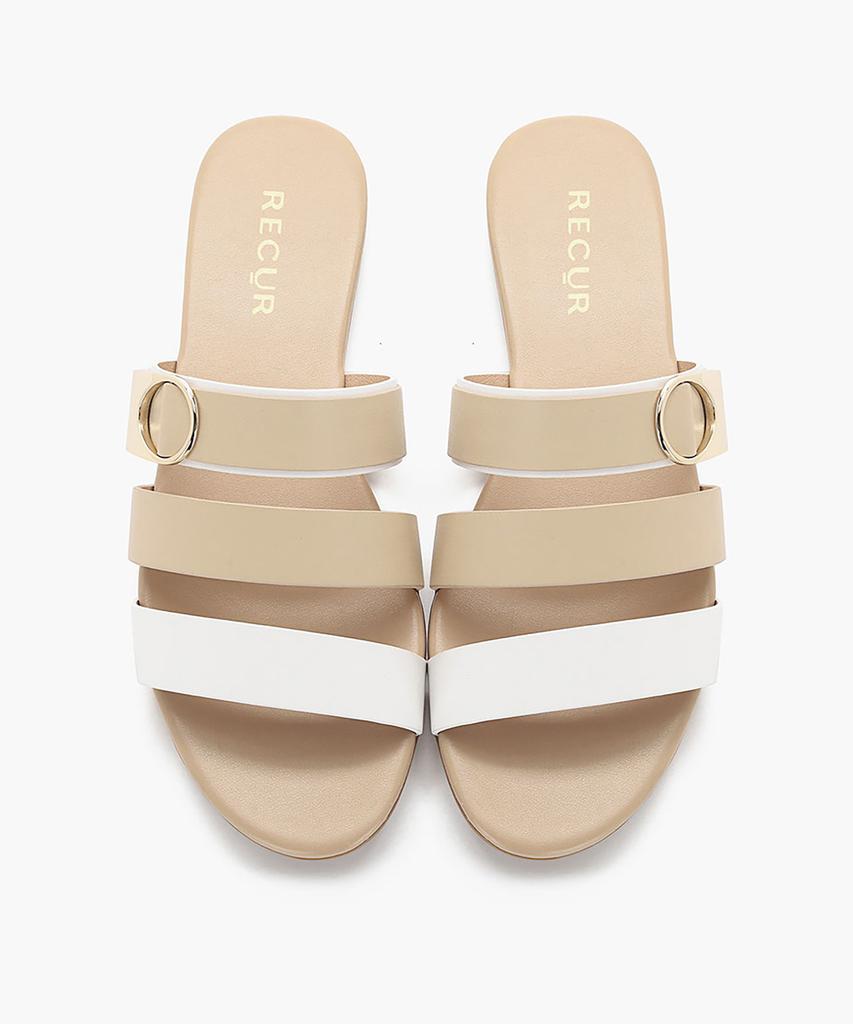 Recur Ecur Anello Modern Triple Slide Sandals Skin 1251