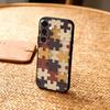 A-Autism S-Support P-Puzzle Pattern Phone Case For Samsung  A73,72,71,A52,51,40,41,A22,A32,31,A13, Soft Black Shell