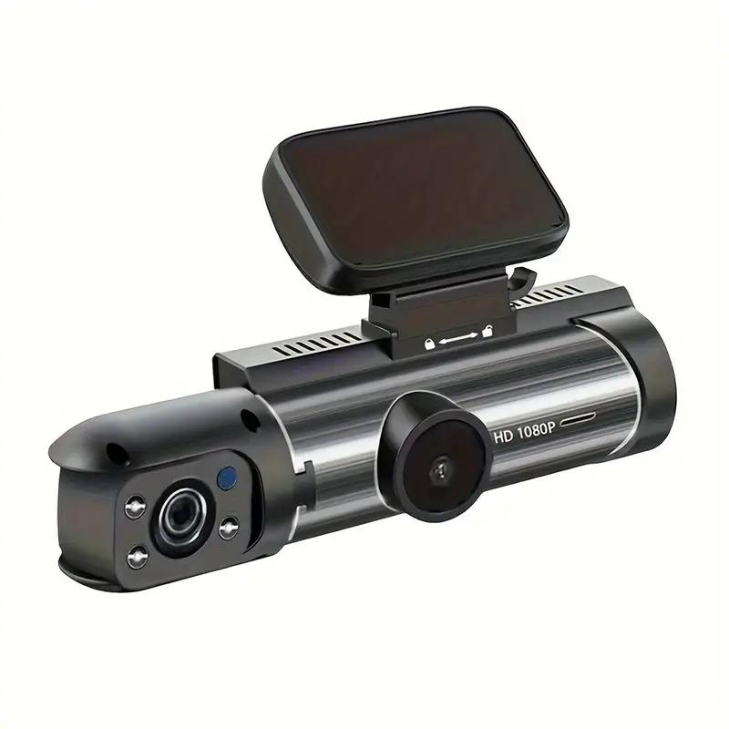 1080P dobbel kamera Dash Cam for biler med IR nattsyn, sløyfeopptak og vidvinkelobjektiv - 3,16 tommers IPS-skjerm
