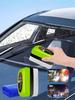 2Pcs/Set Car Windshield Anti-Fog Kit - ABS Resin Scraper + Applicator Sponge + Microfiber Cloth, Easy To Use