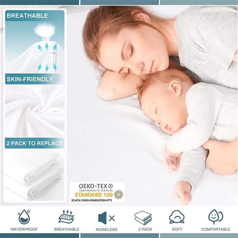 Waterproof Mattress Cover Anti-mite Non-slip Sheet Dust Cover Fitted Sheet Bed Protector Cover Bedspread Breathable&Skin-friendly