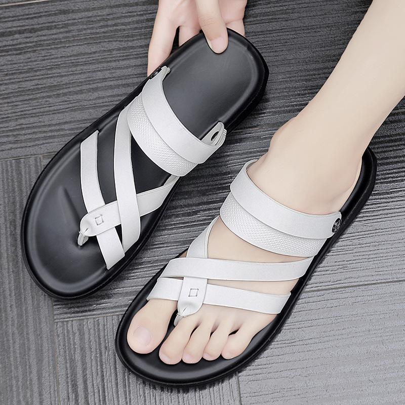 Cool Slippers Men's 2025 Summer New Beach Shoes Casual Driving Two Wear Pinch Feet Teenagers Wear Sports Sandals
