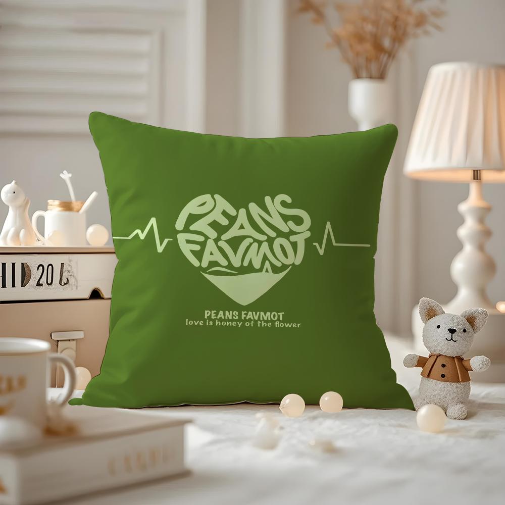 

Creative love letters Cushion Cover Antidustmite Pillowcase Invisible zipper silky short plush Sofa cushion cover 30X30cm