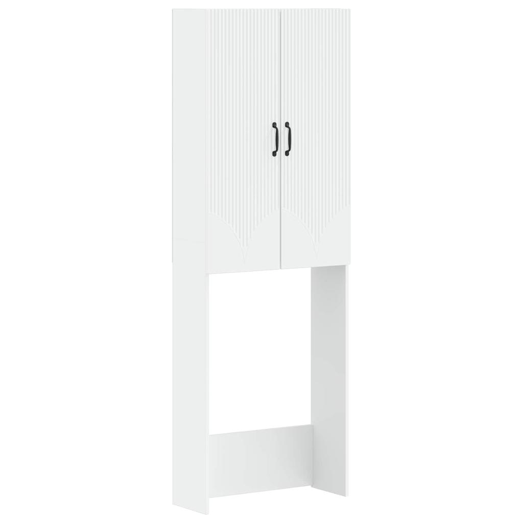Toilet Cabinet HOORN White 66 X 25.5 X 190 Cm Engineered Wood