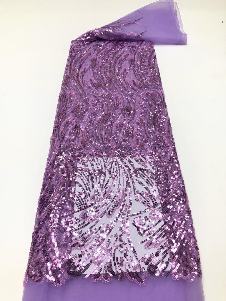 African Lace Fabric Sequins Embroidery Nigerian Bridal 2025 High Quality French Tulle Lace Fabric For Wedding Dress Women Sewing