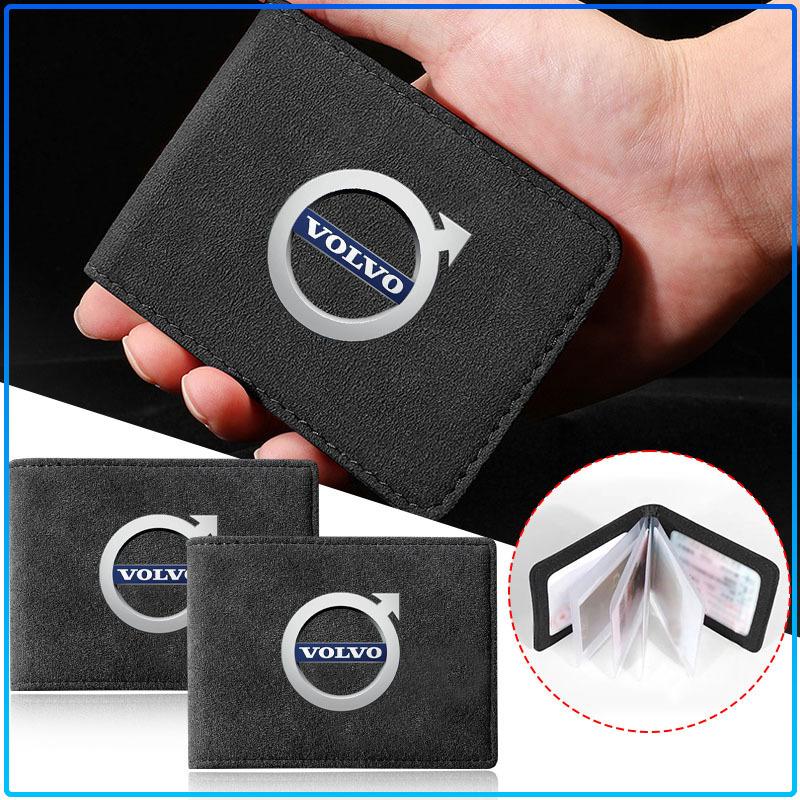 Porta Patente di Guida in Pelle PU Portafoglio per Carte Accessori Auto Per Volvo XC90 XC60 XC70 XC40 V90 V60 V40 C70 C30 S80