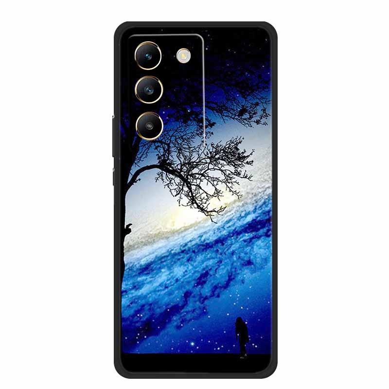 Phone Case For Vivo V30 Lite 4G Back Cover Case Shockproof Black Silicone Soft Funda For Vivo V30 Lite Case 6.67" V 30 Lite Capa
