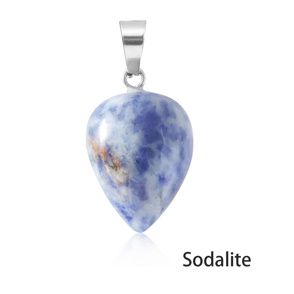 Natural Semi-Precious Gemstone Water Tears Drop Shape Pendant Healing Drop Pendant Charm Stone Necklace Pendant Jewelry