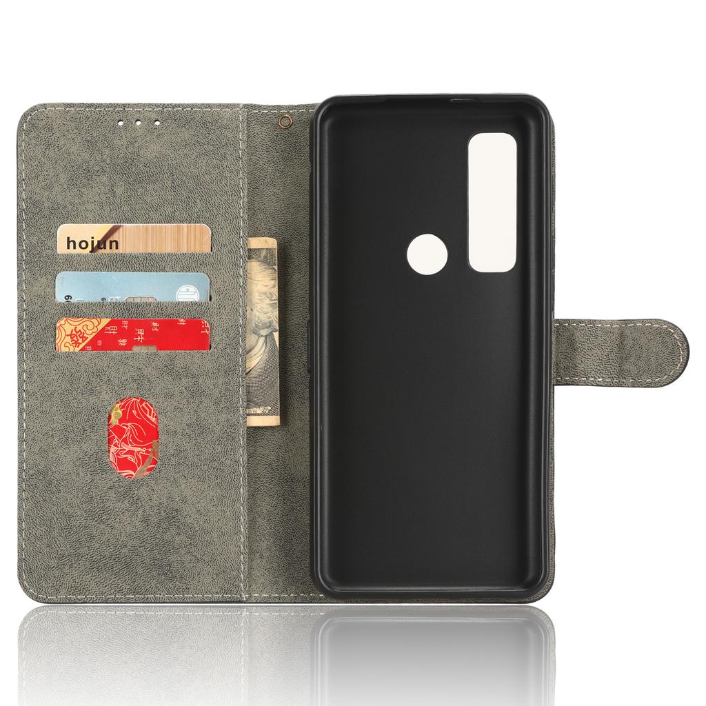 For Motorola Defy 2 5G/Cat S75 5G Phone Wallet Cover PU Leather RFID Blocking Stand Case with Strap