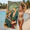 Customizable Personalized Beach Towels Zoro the Pirate King Themed designs.Suitable for the Beach, Yoga, Sports;ideal As Beach Accessories