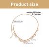 Metal Sea Star Waist Chain Imitation Pearls Pendant Belly Chain Women's Waist Decoration Summer Beach Body Jewelry