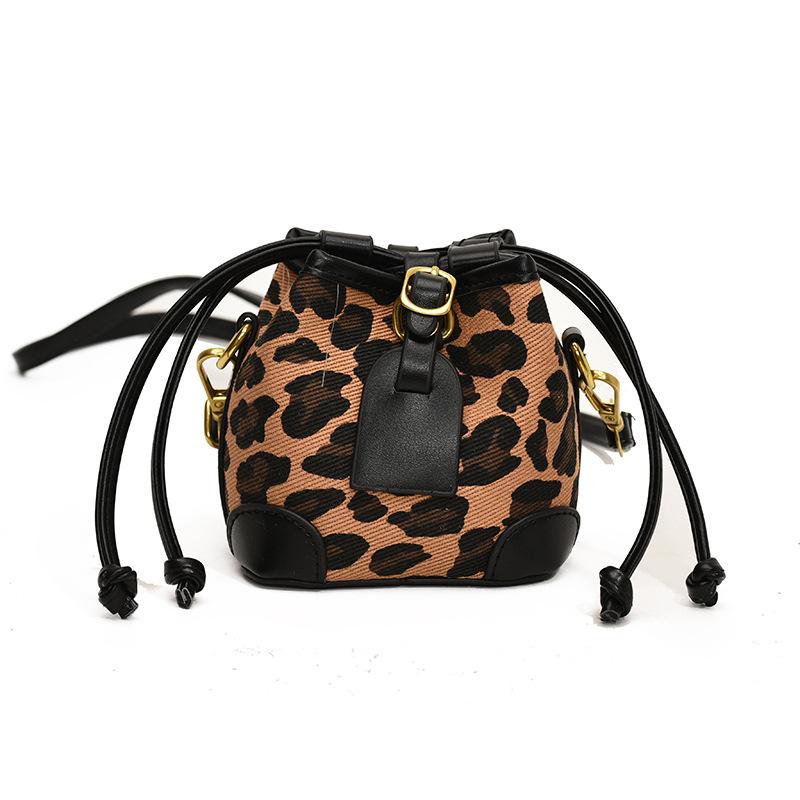 

And Modern Cool Leopard Print Mini Drawstring Bag For Boys And Girls Perfect Preschool For чорний