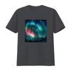 Womens Alaska Northern Lights in the Forest T Shirt vintage Washed Slightly fashion Top For Everyday Wear Versatile homme